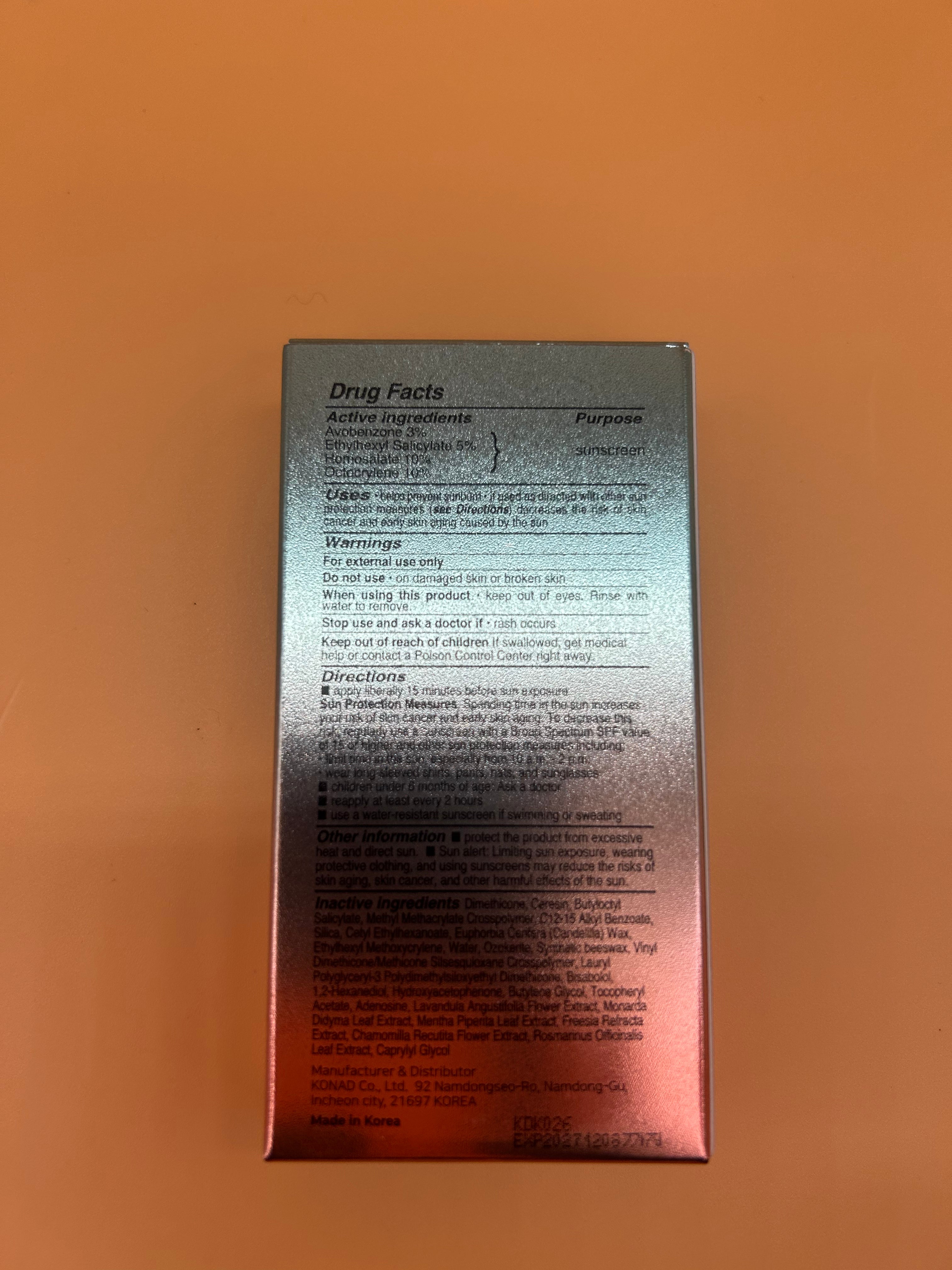 KONAD TIBENA Every Day Real Sun Stick SPF 52